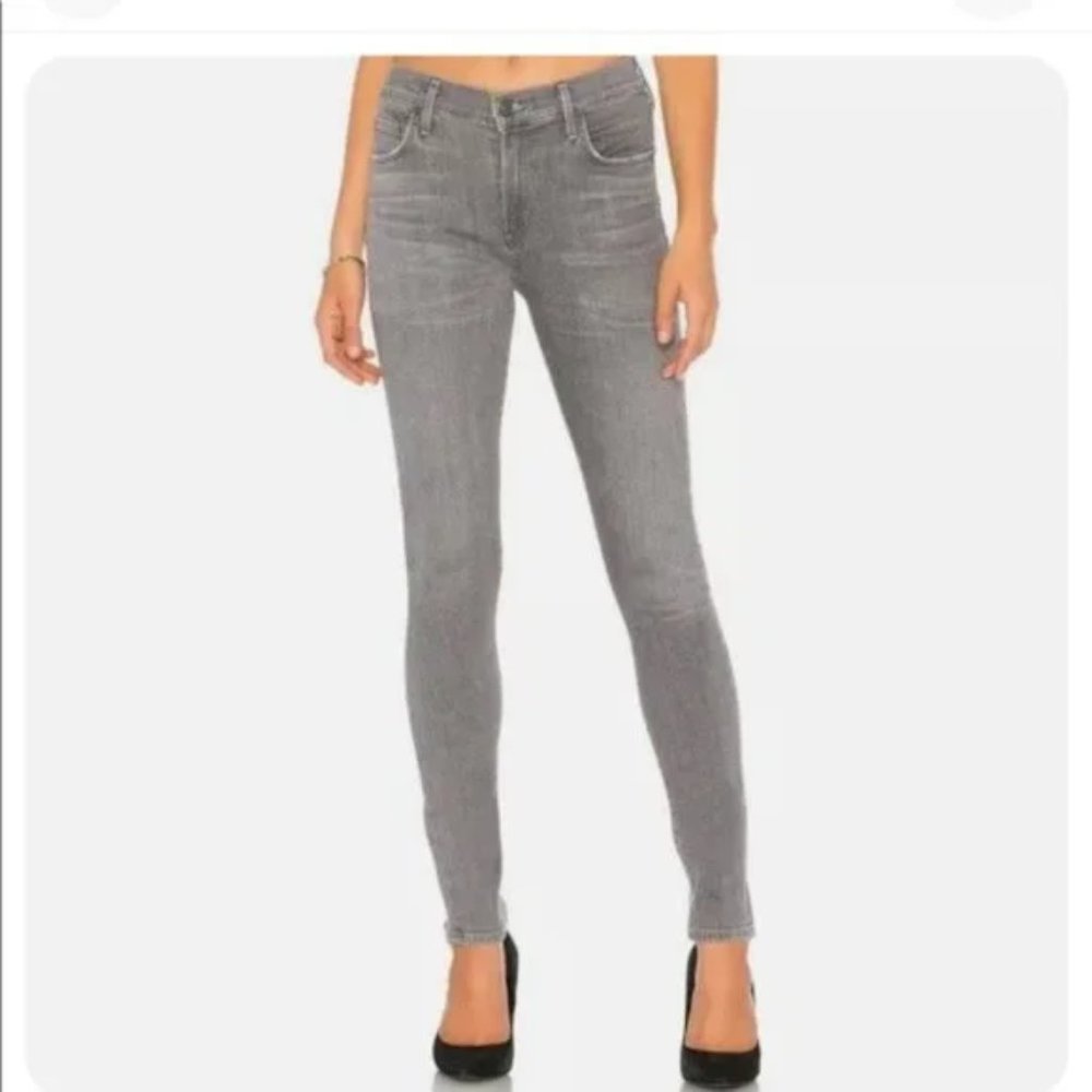 Citizens of Humanity Rocket High Rise Gray Jeans Skinny Jeans
